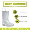 Western Chief Girls Glitter Rain Boot, Silver, 11 M US Little Kid view 4