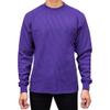 Access Men's Heavyweight Long Sleeve Thermal Crew Neck Top Purple Small view 1