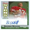 Sports Memorabilia Autograph Warehouse 39708 Brandon Williams Autographed Football Card San Francisco 49Ers 2006 Bowman Signs of The Future view 1