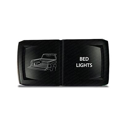 CH4X4 Rocker Switch V2 Bed Lights Symbol - Horizontal - While Led