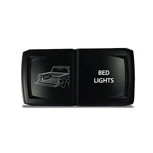 CH4X4 Rocker Switch V2 Bed Lights Symbol - Horizontal - While Led