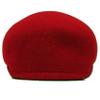 100% Wool Felt Ascot Ivy Style Hat (L, RED) view 2
