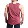 VICTORIOUS Solid Color Long Length Curved Hem Tank Top TT47 - Burgundy - Small - G14B view 2