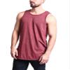 VICTORIOUS Solid Color Long Length Curved Hem Tank Top TT47 - Burgundy - Small - G14B view 4