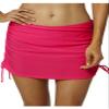Labelar Women Skirted Swim Bottom with Brief Shirred Swimming Bikini Skirt Solid Color Swimdress view 1