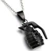 AZYOUNG Gold Silver Black Grenade Necklace (Black) view 1