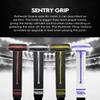Buttendz Sentry Goalie Hockey Stick Replacement Grip - Precision Control for Goalies with Oversized Knob, Enhanced Tiling Texture, and Premium Hockey Grip (White, Red Drip) view 3