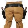 Historical Emporium .22 Cal Standard Double Western Gun Belt and Holster Tooled Leather 50 Black view 2