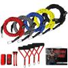 Resistance Bands, 15 Pieces Exercise Elastic Bands Set, 20lbs to 40lbs Resistance Tubes with Heavy Duty Protective Nylon Sleeves Anti-Snap for Fitness SUPALAK view 1