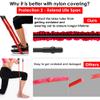 Resistance Bands, 15 Pieces Exercise Elastic Bands Set, 20lbs to 40lbs Resistance Tubes with Heavy Duty Protective Nylon Sleeves Anti-Snap for Fitness SUPALAK view 3