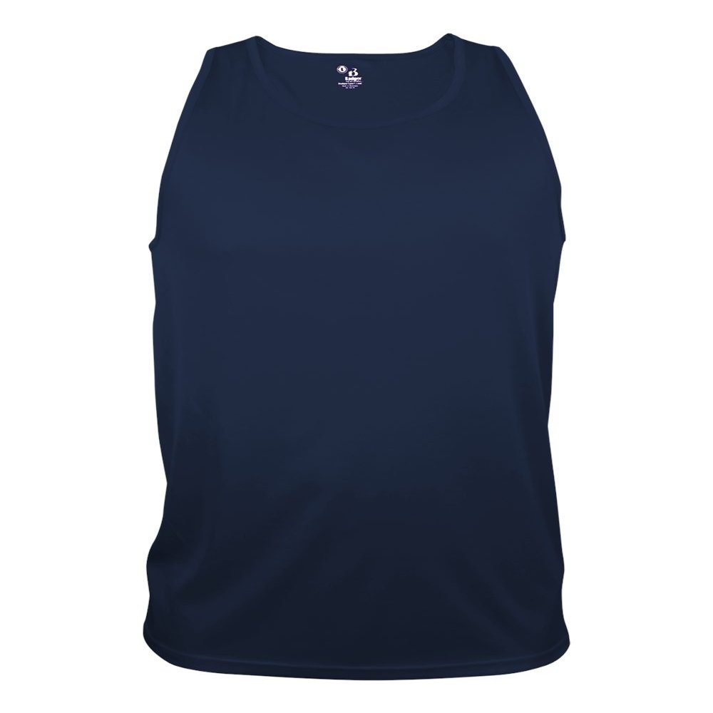 Badger Sport Navy Adult 2X Athletic Sleeveless Wicking Tank Top