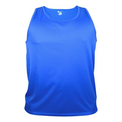 Badger Sport Royal Tank (Youth Small Athletic Sleeveless Wicking Tank Top
