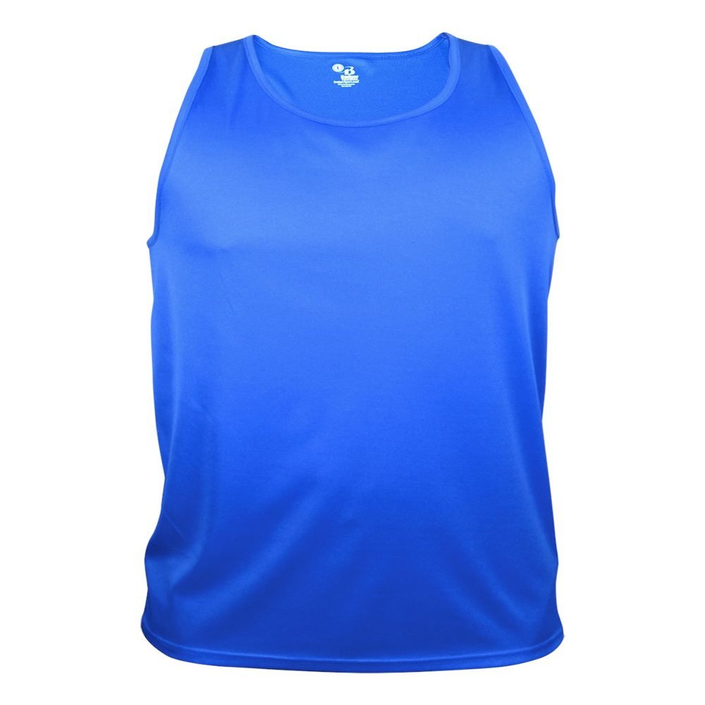 Badger Sport Royal Tank (Youth Small Athletic Sleeveless Wicking Tank Top
