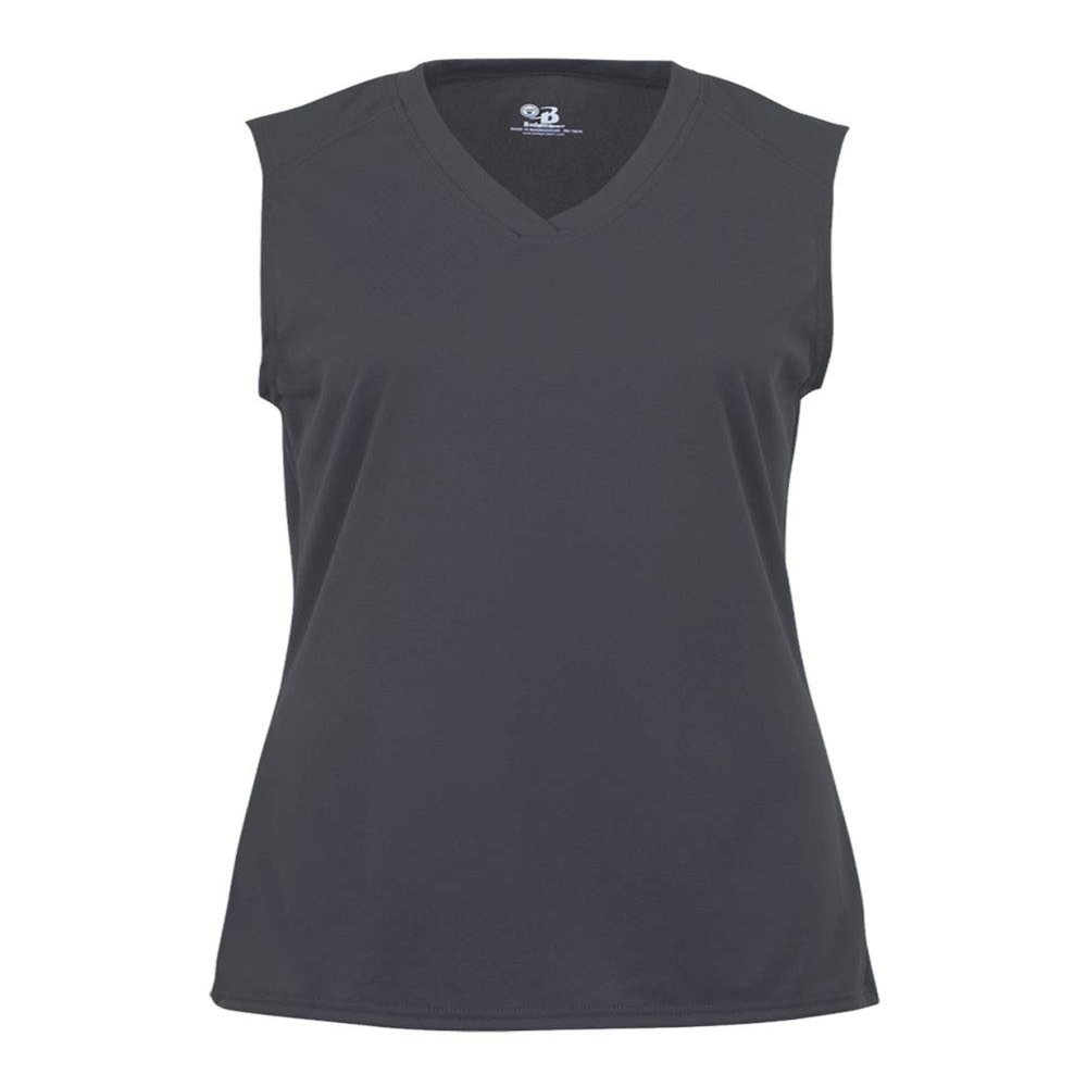 Badger Sport Graphite Girls XL Girls Sleeveless Wicking