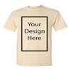 Add Your Own and Text Design Custom Personalized Adult T-Shirt Tee (XXXXX Large, Natural) view 1