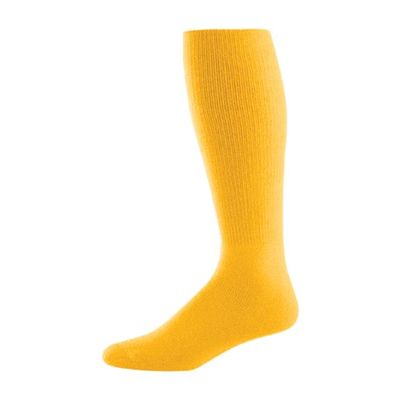 High Five Versatile Performance Knee-High Athletic Socks for Soccer, Football, and Softball, Athletic Gold, Medium