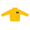 College Baby Polar Fleece Jacket - Michigan Wolverines M Script Logo, Gold, 24 Months, for Boys & Girls view 1