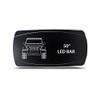 CH4X4 Rocker Switch 50" Led Bar Symbol - Horizontal - Red Led view 1