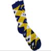Argyle Men's Cotton Blend Dress Socks Yellow Navy Blue Size 7-13 view 2