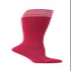 Hot Pink Striped Youth Breast Cancer Awareness Football Soccer Sport Knee High Socks(1 Pair), Whtie, Large view 1