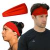 Temple Tape, Headbands for Men and Women - Mens Sweatband & Sports Headband Moisture Wicking Workout Sweatbands for Running, Cross Training, Yoga and Bike Helmet Friendly - Red view 1