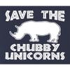 Go All Out XX-Large Navy Womens Save The Chubby Unicorns Funny Rhino T-Shirt view 4