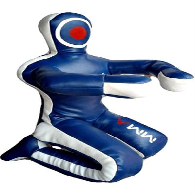 Bestzo MMA Martial Arts Brazilian Grappling Dummy -Sitting Position Blue Canvas-70 inches