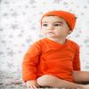 Babysoy Modern Beanie (6-12 Months, Persimmon) view 3