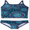 Kanu Surf Girls' Toddler Melanie Tankini Swimsuit, Red/White/Blue, 4T view 1