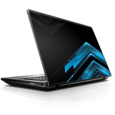 15 15.6 inch Laptop Notebook Skin Vinyl Sticker Cover Decal Fits 13.3" 14" 15.6" 16" HP Lenovo Apple Mac Dell Compaq Asus Acer/Black Blue Sharp Design Edge