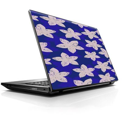 15 15.6 inch Laptop Notebook Skin Vinyl Sticker Cover Decal Fits 13.3" 14" 15.6" 16" HP Lenovo Apple Mac Dell Compaq Asus Acer/Flowered Blue