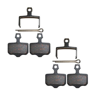 AHL Bicycle Semi-Metallic Disc Brake Pads for Shimano BS-01S M355 M395 M446 M485 M495 (2 Pairs)