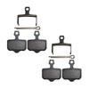 AHL Bicycle Semi-Metallic Disc Brake Pads for Shimano BS-01S M355 M395 M446 M485 M495 (2 Pairs)