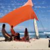 Neso Grande Portable Beach Tent Sun Shelter - Lightweight Beach Shade Canopy - Easy Setup for Family Outings - Patented Reinforced Corners - UPF 50+ Sun Protection - 7ft Tall, 9 x 9ft - Coral view 2