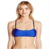 All American Women's Bralette Bikini Top with Contrast Piping, Yacht Blue, S view 1