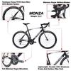 Tommaso Monza Sport Road Bike - Aluminum Frame, Carbon Fork, Shimano Tiagra 24 Speeds, Men's & Women's, Black, 58cm view 2