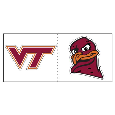 Craftique Cooler Cals (CC VT/Hokie Head 2-Pack DEC 2"_34340)