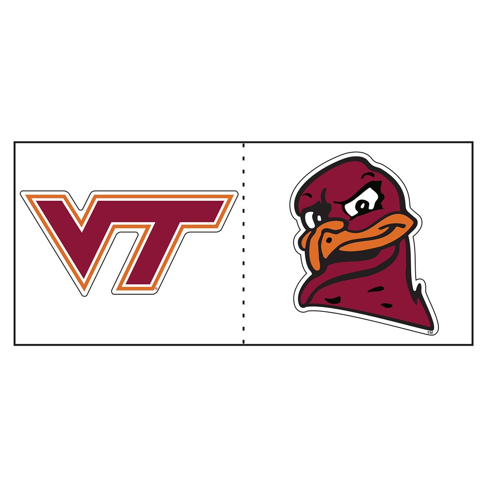 Craftique Cooler Cals (CC VT/Hokie Head 2-Pack DEC 2"_34340)