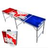 PartyPong 8 Foot Folding Portable Beer Pong Table w/ (6) Beer Pong Balls - Beer Pong Edition view 1