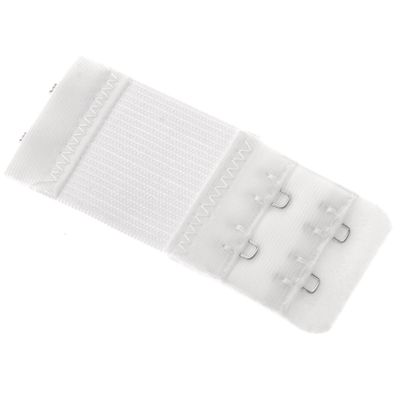 AKOAK 6 Pcs Women's Bra Elastic Extender 2 Rows 2-Hooks,White
