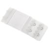 AKOAK 6 Pcs Women's Bra Elastic Extender 2 Rows 2-Hooks,White view 1