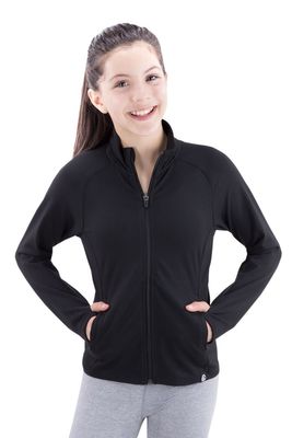 Covalent Activewear Girls' Flex Jacket - Stretchy, lightweight jacket for sports and athletics