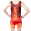 KO Sports Gear Unisex Wrestling Singlet for Adult Wrestlers - Wrestling Singlet for Men & Women - Bold Durable Uniform, Stretchy Breathable Material - Orange Phoenix, Adult X-Small view 4