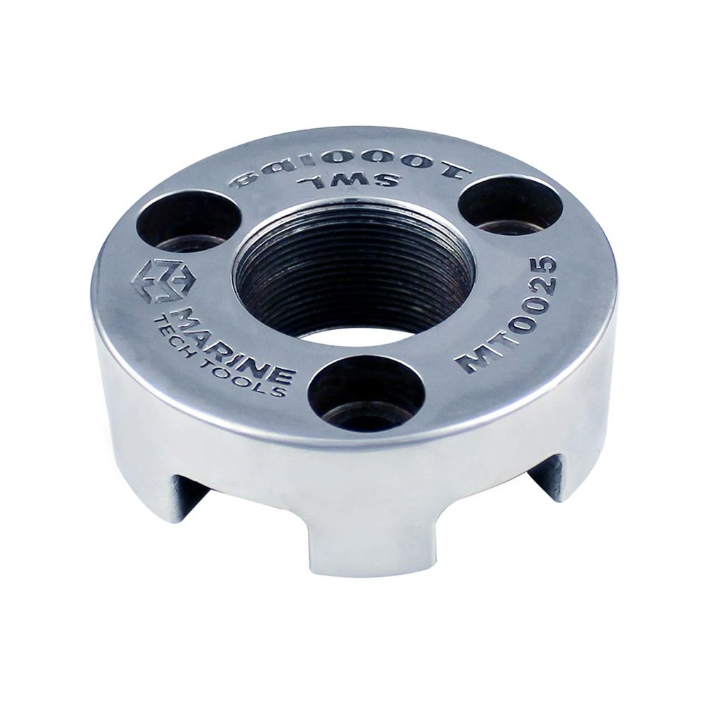 Marine Tech Tools Yamaha Lifting Adapter (AMT0025), Bolts Directly on Yamaha Flywheels, Fits AMT0022 Universal Lifting Ring Tool, Yamaha Outboard Lifting Eye