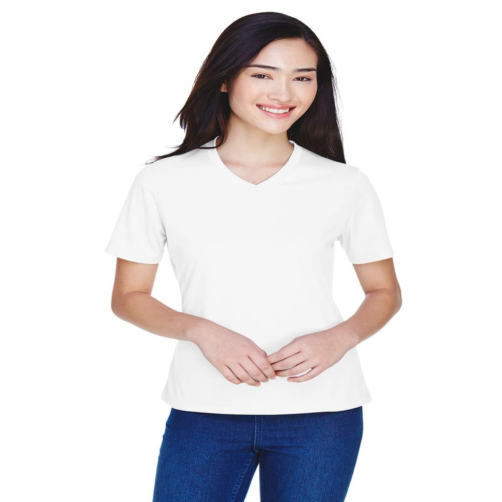 Team 365 Ladies' Zone Performance T-Shirt S WHITE