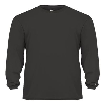 Badger Sport C2 Graphite Youth XL Long Sleeve Wicking Tee