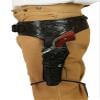Historical Emporium .22 Cal Standard Double Western Gun Belt and Holster Tooled Leather 46 Black view 3