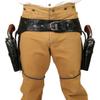 Historical Emporium .22 Cal Standard Double Western Gun Belt and Holster Tooled Leather 44 Black view 1