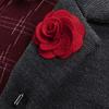 Flairs New York Gentleman's Essentials Premium Handmade Flower Lapel Pin Boutonniere (Pack of 1 Pin, Midnight Black Begonia) view 2