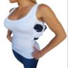 AC Undercover Women's Concealed Carry Tank Top - Compression Clothing with Holster - Stylish and Secure Gun Holster Shirt for Women - Tactical and Everyday Use - Size Small, 1 Pack, White view 2